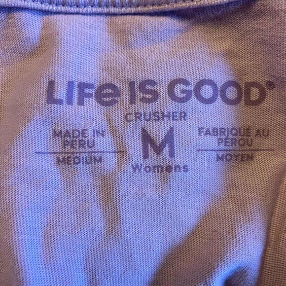 Life Is Good Pink Short Sleeve Tee - Picture 5 of 9